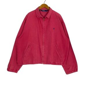 Polo Ralph Lauren Jacket Harrington Bomber red /burgundy Men’s Size XL pristine